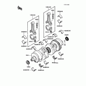 Схема вузла: Колінчастий вал для Kawasaki ZG1200 Voyager XII
