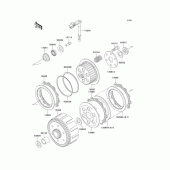 Схема вузла: Зчеплення для Kawasaki KL250 KL250 Super Sherpa