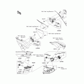 Схема вузла: Поворотники для Kawasaki ZX1400 ZZR1400 ABS