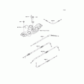 Схема вузла: Троси для Kawasaki ZR750 Z750S