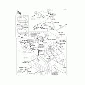 Схема узла: Saddlebags(1/2)(vn1500-l4) для Kawasaki VN1500 Vulcan 1500 Nomad Fi