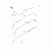 Схема вузла: Троси для Kawasaki EJ650 W650