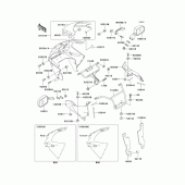 Схема вузла: Cowling(1/2) для Kawasaki ZX900 Ninja ZX-9R