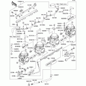 Схема узла: Карбюратор(1/2) для Kawasaki ZR1200 ZRX1200