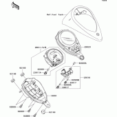 Схема вузла: Meter(s) для Kawasaki VN1500 VN1500 Classic FI