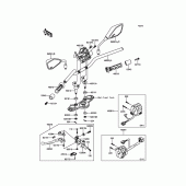Схема вузла: Кермо & Пульт управління рульовим для Kawasaki ER650 ER-6N