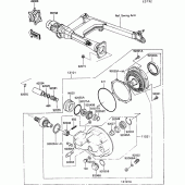 Схема вузла: Drive shaft/final gear(1/2) для Kawasaki VN750 VN750 Twin