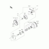 Схема узла: Коленчатый вал для Kawasaki KL110 KSR