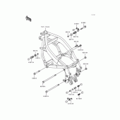 Схема узла: Полусборный остов для Kawasaki ZX600 Ninja ZX-6