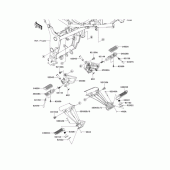 Схема вузла: Підніжки для Kawasaki EX250 Ninja 250R