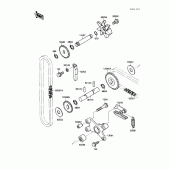 Схема узла: Водяной насос для Kawasaki VN1500 Vulcan 88