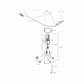 Схема вузла: Паливний насос для Kawasaki ZR1200 ZRX1200 DAEG