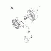 Схема узла: Генератор для Kawasaki KL250 KLR250