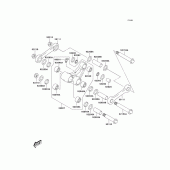 Схема узла: Задняя подвеска для Kawasaki KLX400 KLX400R