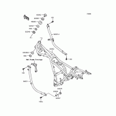 Схема узла: Рама для Kawasaki EL250 Eliminator 250SE