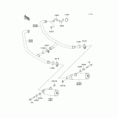 Схема узла: Выхлопная система (s) для Kawasaki EX500 Ninja 500R