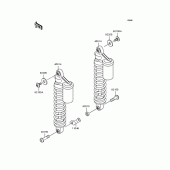 Схема узла: Подвеска/амортизатор для Kawasaki ZR400 Zephyr X