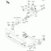 Схема вузла: Перемикач передач для Kawasaki ZR1000 Z1000