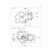 Схема вузла: Болти картера двигуна для Kawasaki EJ800 W800
