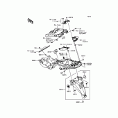 Схема вузла: Заднє крило для Kawasaki ZX1400 ZZR1400 ABS