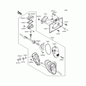 Схема вузла: Задній ліхтар (Стоп-сигнал) для Kawasaki VN400 Vulcan Drifter