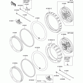 Схема узла: Шины для Kawasaki KX125