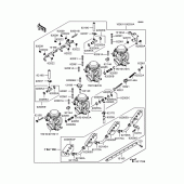 Схема вузла: Карбюратор для Kawasaki ZR400 Xanthus