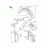 Схема вузла: Крило для Kawasaki KLX250 KLX250SR