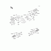 Схема вузла: Підніжки для Kawasaki EL250 Eliminator 250