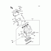 Схема узла: Воздушный фильтр для Kawasaki ZX900 GPZ900R