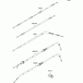 Схема вузла: Троси для Kawasaki ZR750 Z750 ABS