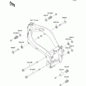 Схема узла: Крепление двигателя для Kawasaki ZX750 Ninja ZX-7R