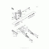 Схема узла: Задний рычаг (Маятник) для Kawasaki ZX1400 Ninja ZX-14R ABS SE