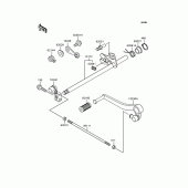 Схема узла: Переключатель передач для Kawasaki ZX400 ZZR400