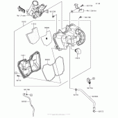 Схема узла: Воздушный фильтр для Kawasaki BR125 Z125 Pro