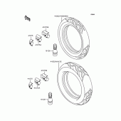 Схема вузла: Шини для Kawasaki ZX900 GPZ900R
