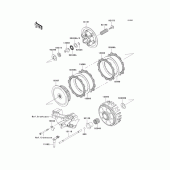 Схема узла: Сцепление для Kawasaki KX250/ KX252 KX250F