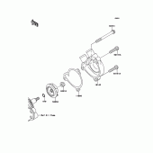 Схема узла: Водяной насос для Kawasaki KLX250 KLX250