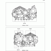Схема вузла: Болти картера двигуна для Kawasaki VN1700 VN1700 Voyager ABS