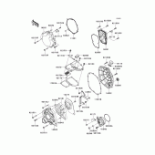 Схема вузла: Engine cover(s)(1/2) для Kawasaki ZX1400 Ninja ZX-14R