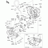 Схема вузла: Картер двигуна для Kawasaki KX250/ KX252 KX250F