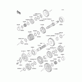 Схема вузла: Transmission(1/2) для Kawasaki EX250 ZZR250