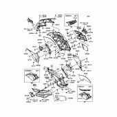 Схема вузла: Cowling(Center) для Kawasaki ZX1400 Ninja ZX-14R ABS