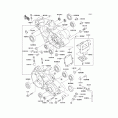 Схема узла: Картер двигателя для Kawasaki KX125