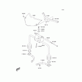 Схема вузла: Front bracket для Kawasaki KLV1000