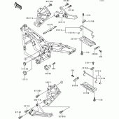 Схема вузла: Батарейний відсік для Kawasaki ZR550 Zephyr