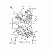 Схема вузла: Картер двигуна для Kawasaki EJ650 W650