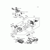 Схема вузла: Повітряний фільтр Kawasaki ER300 Z300