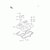 Схема узла: Клапанная крышка для Kawasaki KLE500
