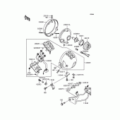 Схема узла: Фара для Kawasaki EL250 Eliminator 250SE
